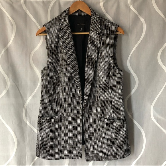 Banana Republic grey gingham vest - Picture 3 of 6